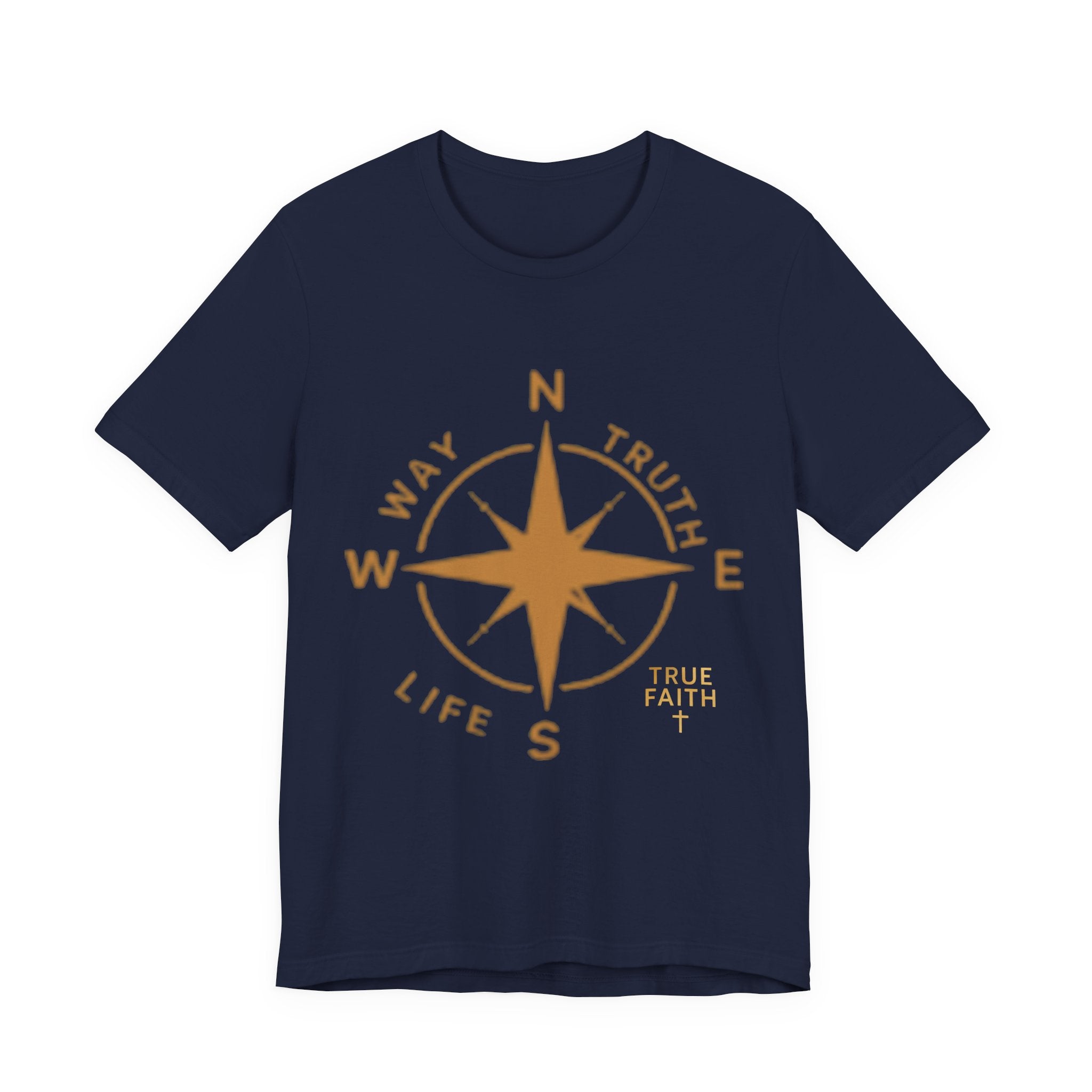 Compass of Faith T‑Shirt — "Way Truth Life" Christian Graphic Tee
