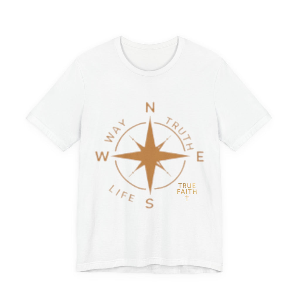 Compass of Faith T‑Shirt — "Way Truth Life" Christian Graphic Tee