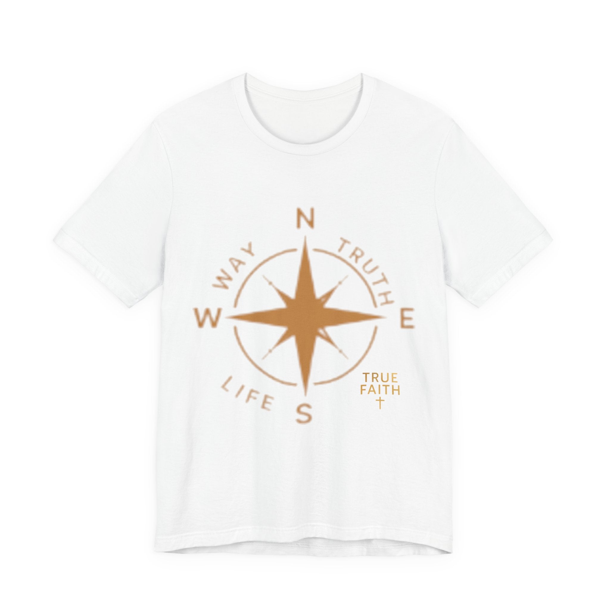 Compass of Faith T‑Shirt — "Way Truth Life" Christian Graphic Tee