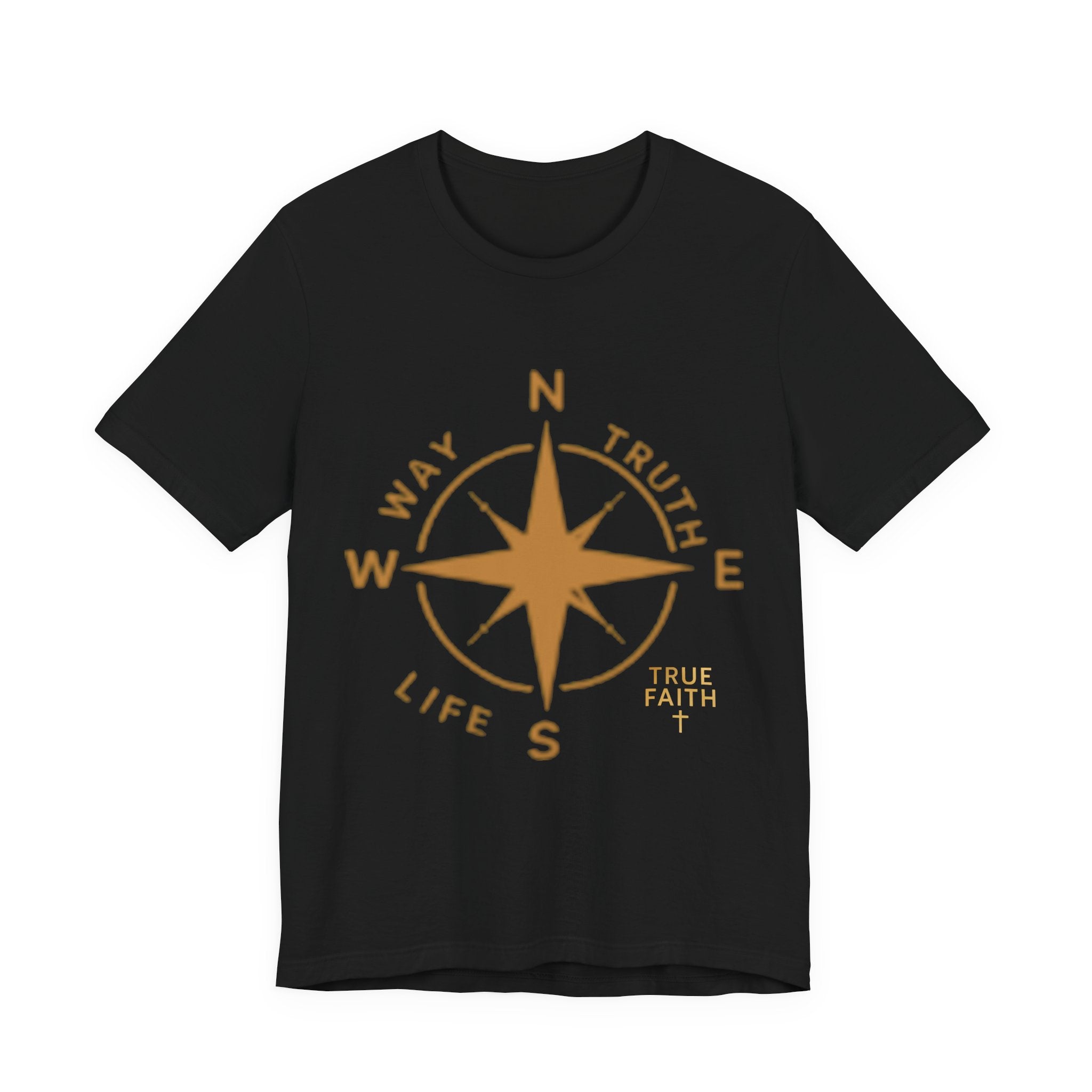 Compass of Faith T‑Shirt — "Way Truth Life" Christian Graphic Tee