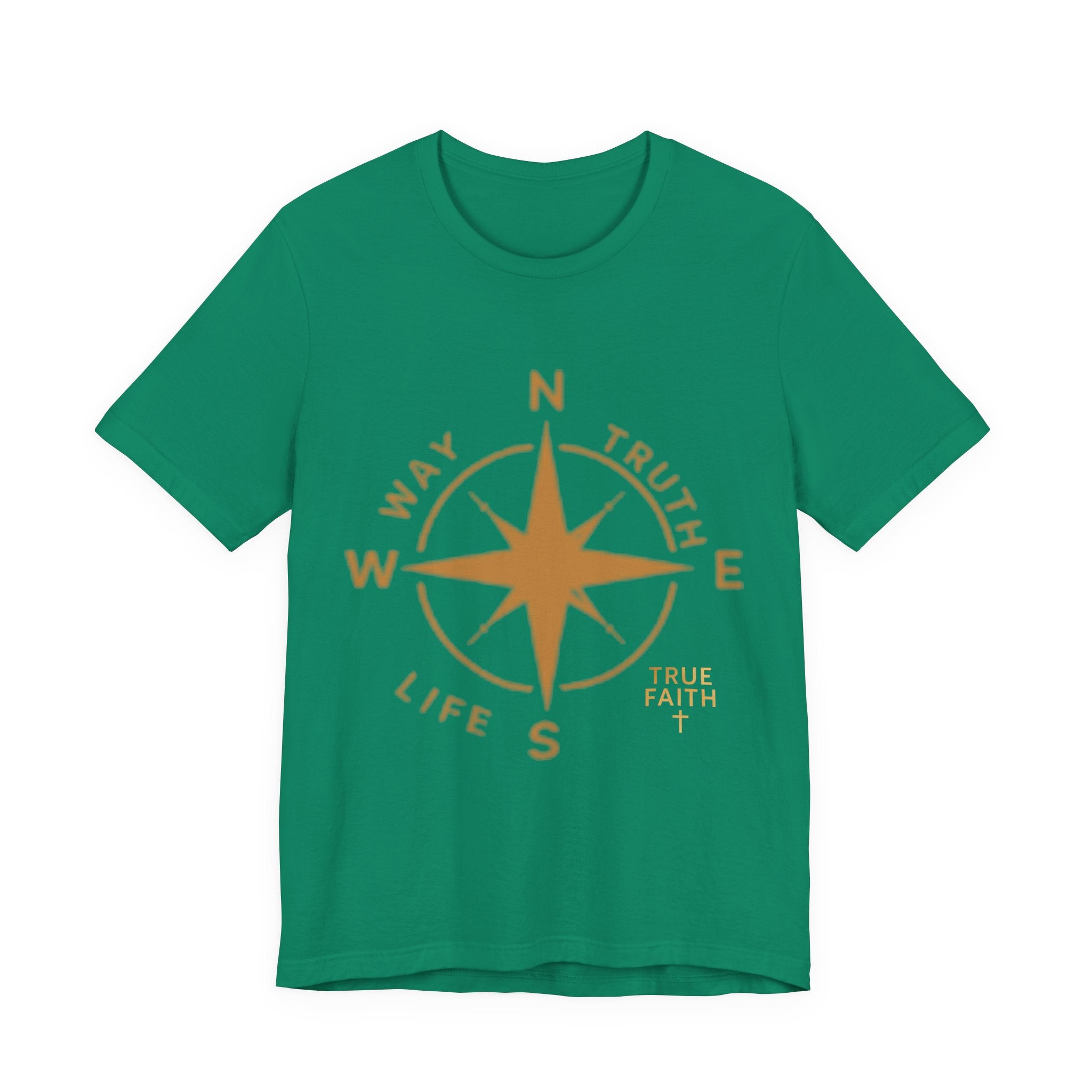 Compass of Faith T‑Shirt — "Way Truth Life" Christian Graphic Tee