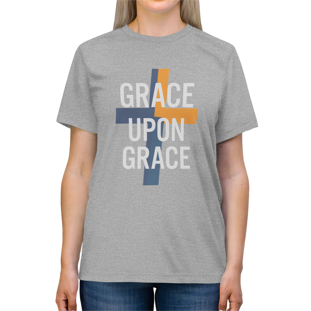Grace Upon Grace Tee — Christian Cross Faith T-Shirt