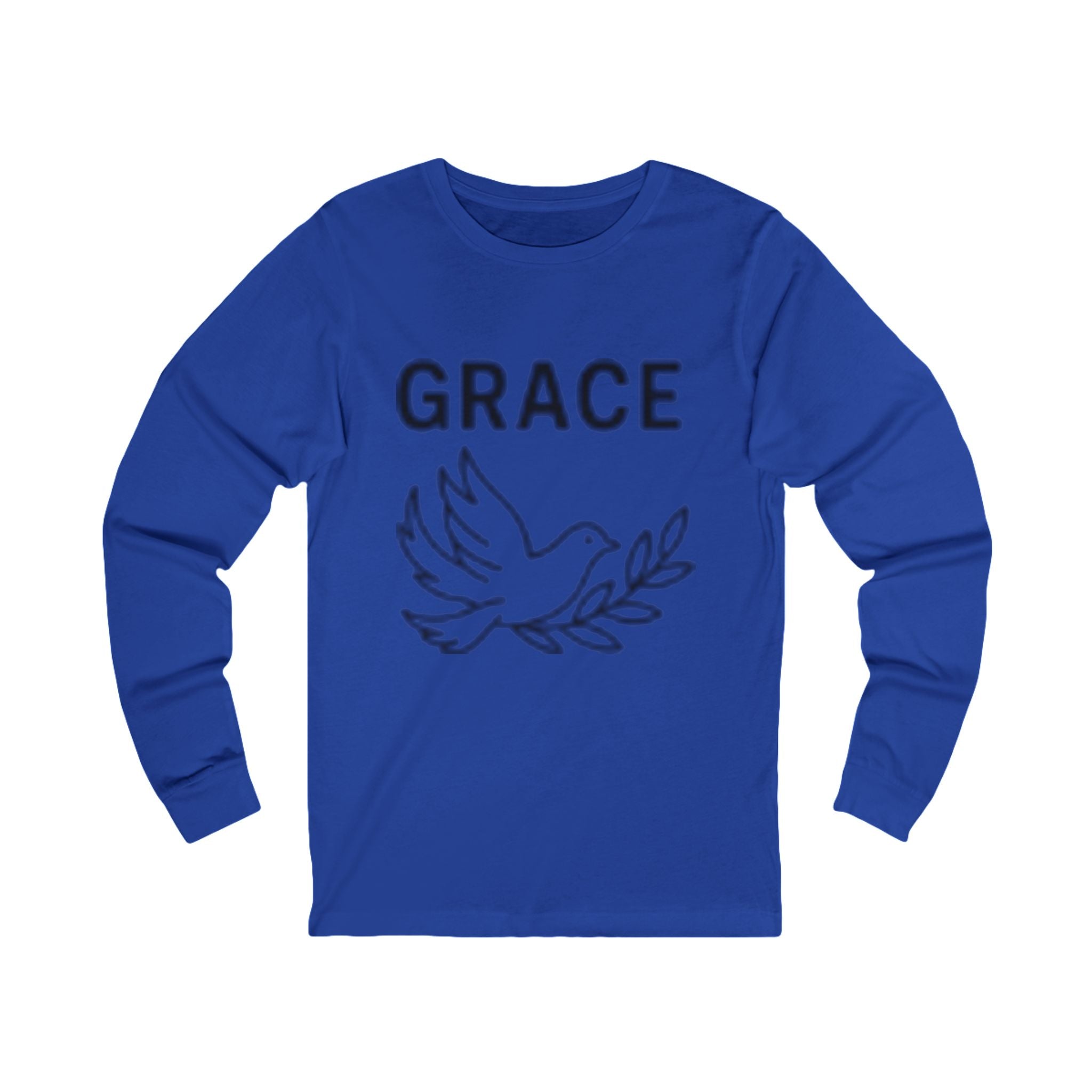 Grace Dove Long Sleeve Tee — Inspirational Christian Faith Shirt