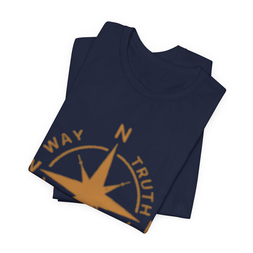 Compass of Faith T‑Shirt — "Way Truth Life" Christian Graphic Tee