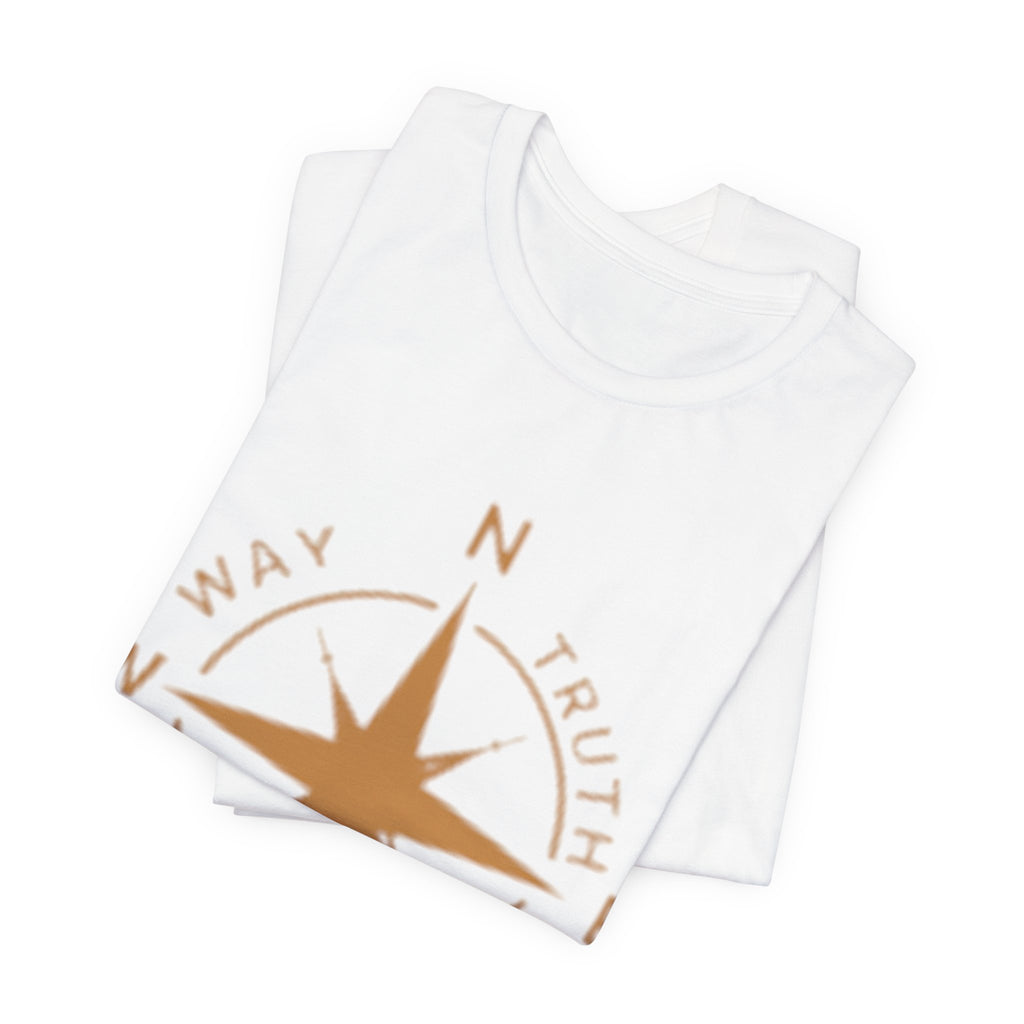 Compass of Faith T‑Shirt — "Way Truth Life" Christian Graphic Tee